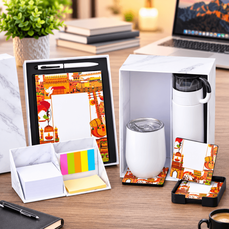 India White Marble 6-in-1 Employee Welcome Kit
