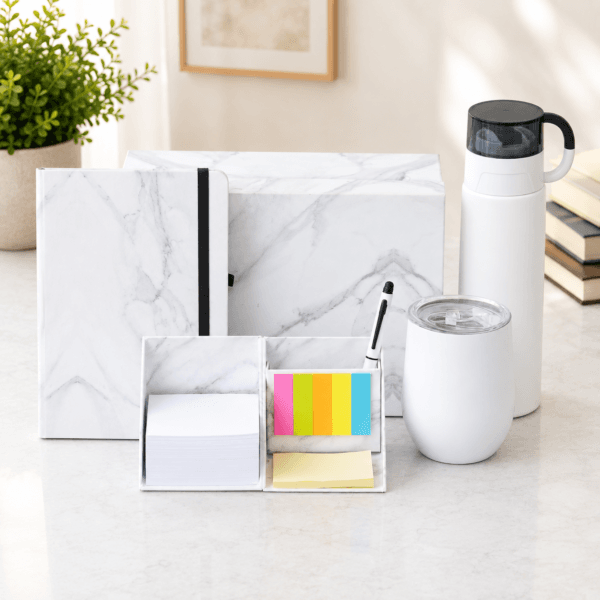 India White Marble Set of 5 in one