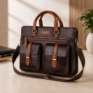 Croco Brown Bag