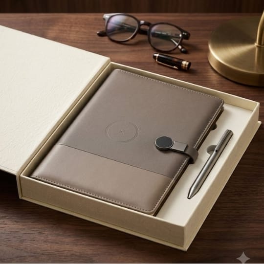 Wireless Charging Notebook Gift Set